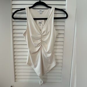 NWT Bar lll White Bodysuit, Size XS